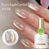 10ml Cat Magnetic Gel Sparkling Ultra Gold Glitter Soak Off UV LED Gel Nail Art Varnish Manicure Valentine's Day