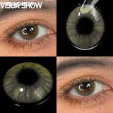 Color Contact Lenses 14.2mm Yearly Disposable Prescription Plano for Eyes