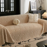 Simple Plush Sofa Cover Anti Slip, 2, 3 Seats, Soft Velvet Couch Cover for Living Room, Armchair Slipcover, Towel Blanket