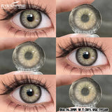 1pair Color Contact Lens for Eyes Fashion Popular Blue Green Contact Lens Brown Eye Lenses Yearly Gray Eyes Makeup Contact