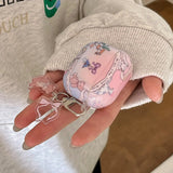 for girl gift cute bear pink silicone soft case for apple airpdos 1 2 3 4 pro 2 3nd generation wireless bluetooth earphone cover