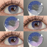 1 Pair Cosplay Contact Lenses for Eyes Colored Fashion Pink Contacts Lens Purple Cosmetic Pupil Yearly Contact Lenses
