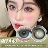 (2pcs)1Pair Myopia Color Contact Lenses for Eyes Fashion Prescription Lenses Beauty Pupils Blue Green Brown Grey Lenses