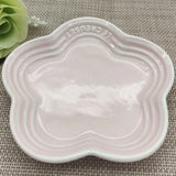 Plum Blossom Small Plate 14cm Sauce Plates French Cool Color Cake Dish Gradual Spit Bone Dishs Tableware Ceramic Dessert