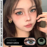 1pair Color Contact Lenses with Eyes Natural Blue Contact Lenses Brown Pupils Beauty Gray Lenses Yearly Green Contacts