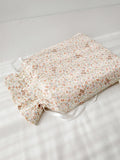 Adorable Bear Floral Lace Cotton Children's Bedding Set 4-Piece Active Printing Skin-friendly Home Textile Kids Room Linens