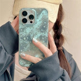 Cute Gradient Stars Aurora Laser Case For iPhone 11 12 13 14 15 16 Pro Max XS XR X 7 8 Plus Korea Girl Shining Silicone Cover