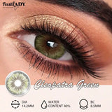 1 Pair Seattle Brown Colored Contact Lenses Natural Brown Pupils Eyes Contact lenses Gray Soft Contact Lenses 14.20mm Yearly Use