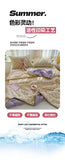 A-Class Summer Quilt Double Layer Non-Cotton Soft Air Conditioning Cooling Quilt Student Dormi Single Double Person Thin Quilt