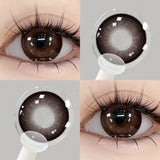 1 Pair(2pcs) Mixed Blood Fairy Long Lasting Fashion Gray Contact Lenses For Party Makeup Mixed Blood Exotic Gray