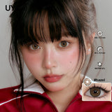 Colored Contacts Lenses Natural Look Brown Eye Lenses Gray Contact Blue Lens Cosmetic Beauty Pupil Yearly Use