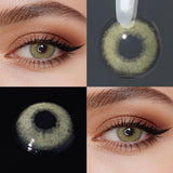 14.2mm Mirage Blue Small Pupil Colored Contact Lenses Half Yearly Natural Soft Lens For Women Daily Makeup Contacts