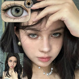 Prescription Half Year Disposable Colored Contact Lenses | 1Pair Natural Grey Color Contacts Beauty Cosmetics