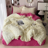 Comforter sets Bedding Set for Boys Girls Bedroom Duvet Cover Pillowcase Bedspread Simple Fashion Bed Sheet Set Bed Linens