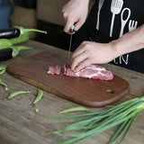 Black Walnut Cutting Board Solid Wood Chopping Boards Western Restaurant Solid Wood Bread Board with Handle Cutting Board