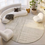 Nordic Round Carpet for Living Room Large Area Light Luxury Bedroom Decor Bedside Plush Mat Dressing Chair Rug Tapis