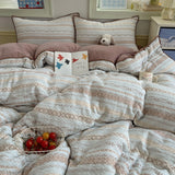 Super Soft Duvet Cover with Pillowcase Bed Sheets Bedding Sets and Components Quilt Cover Sets Queen/King Double Single Bed
