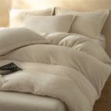 Winter Warm Plush Duvet Cover 220x240 Velvet Fleece Couple Quilt Cover Double Bed Luxury Bedding Set Queen King Size