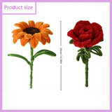Artificial sunflowers chenille stems Valentine's Day roses DIY creative handicrafts twist children's sticks kindergarten toys