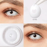 17mm Halloween Contact Lenses For Cosplay Contact Lenses Red Fluorescent Lenses Luminous Contact Lenses Yearly