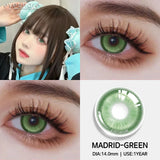 1pair/2pcs Colored Contact Lenses for Eyes Pink Contacts Purple Lenses Cosplay Contact Lenses Yearly Fashion Eye Lenses