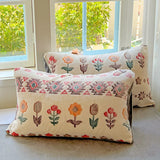 2Pcs Bohemian Snowflake Velvet Pillowcases Non-Shedding Warm Winter Pillow Covers Floral Printed Soft Plush Pillow Cases for Bed