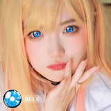 1Pair Cosplay Color Contact Lenses Anime Accessories Blue Multicolored Lenses Pupilentes Halloween Anime Lenses Blue Lense