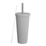 700ml,Double-Layer Straw Cup/MUG,Drinkware,Environmentally Friendly Plastic,Large Diameter,Transparent Milk Tea Cup,Holiday Gift