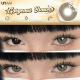 1 Pair Yearly Use Color Contact Lenses for Eyes Natural Look Brown Eye Lenses Beauty Pupils Gray Lens Eyes Cosmetic