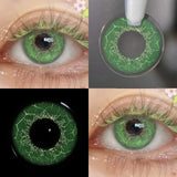 Eye Eyes Color Contacts Colored Contact Lenses Lens Small Pupils Myopia Cosplay Anime Cute 2Pcs 12 Months 1 Year Use