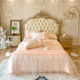 Summer Heavenly Silk Summer Cool Quilt Girl Heart Lace Edge Washable Machine Washable Thin Air Conditioning Quilt