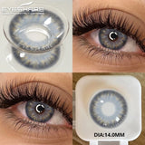 2Pcs Color Contact Lenses for Eyes Natural Gray Eye Lenses Brown Contact Lens Fashion Blue Lenses Green Contacs Yearly