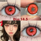 1 Pair 14.5mm Popular Colorful Contact Lenses With Prescription Myopia Lenses Cosplay Halloween Big Eye Fast Ship  Korean
