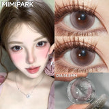 14.5mm High Pigment Colored Contacts 2pcs Free Shipping Half Yearly Big Diameter Red Brown Blue Lenses for Party Daily
