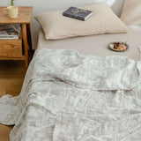 Cotton Blanket 3 Layer Gauze Summer Thin Quilt Winter Sheet Plaid Bedspread for Single Double Queen King Sofa Throw Bed Cover