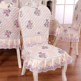 Dining Table Chair Cover Set European Jacquard Cushion Chair Rectangle Round Coffee Tablecloth Table Cloth Home Decor Dustproof