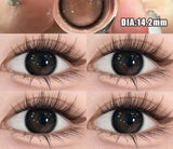 2Pcs Natural Eyes Contacts Lenses Myopia Prescription Circle Colored Lenses Beauty Pupil Makeup Lens Yearly