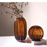 Simulated Cactus Green Glass Vase Hydroponic Flower Pots Decorative Flowers Arrangement Desk Decoration Shape Vases