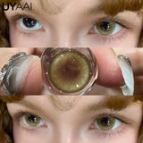Color Contact Lenses For Eye Brown Lens Green Color Pupils Blue Eyes Contact Makeup Beauty Eye Cosmetics Year