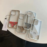Funny Leopard Prints Panties Clear Phone Case for iPhone 15 14 13 16 12 Pro Max INS Creative Y2K Shockproof Back Cover