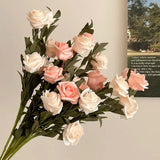 Ins Style Artificial Flower Rose Style French Dried Flowers Fake Flower Decora Ornaments Hand Holding Flower Photography Props