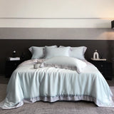 4Pcs Natural Bamboo Fiber Super Soft Silky Cool Feeling Skin-friendly Bedding Set Duvet Cover Bed Sheet/Fitted Sheet Pillowcases