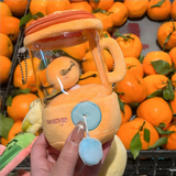 Fruit Juicer Doll Fun Drawstring Rotation Plush Toy Creative Doll Gift Fun Drawstring Rotating Plush Toy Keyring Interactive Toy