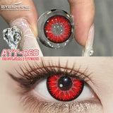 2pcs/pair crazy Halloween Colored Contact Lenses for Makeup Eyes Big Pupils Red Contact Lenses red series cosplay Lens