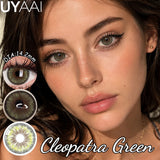 2Pcs Natural small diameter Contacts Colored Lenses Fashion Green Grey Blue Series Contact Lenses for Russian Girl