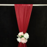 Ikeehome  Set of 2 Wedding Arch Mesh Draping Fabric Sheer for Easter Bridal Shower Backdrop Outdoor Party Arches Church Ceremony Decoratio