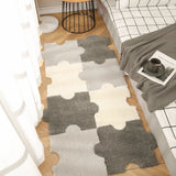 Ins Style Living Room Bedside Keep Warm Carpet Modern Minimalist Splicing Plush Floor Mats Home Bedroom Puzzle Climbing Pads