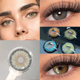 1 Pair New Korea Colored Contact Lenses Comfort Beauty Soft Iris Beauty Makeup Color Contact Lens Fast Shiping Yearly