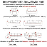 Jacquard Stretch Sofa Cover 1/2/3/4 Seater Elastic Slipcover Pet Anti-Scratch Dustproof Anti-Slip Full Wrap Cover Sofa Protector