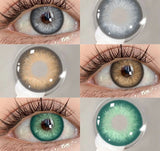 2pcs Colored Contact Lenses Bueatiful Pupil Color Circle Lens Green Yearly Natural Colored Contacts Fashion Cosmetics